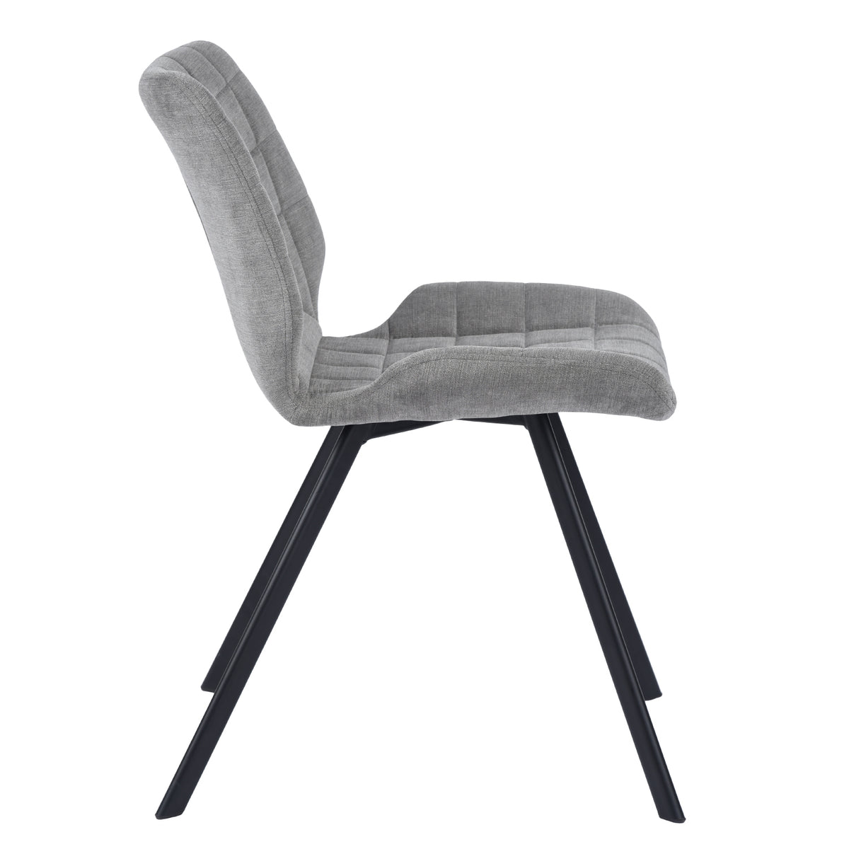 Modern Grey Fabric Dining Chair - SAFARI GREY A
