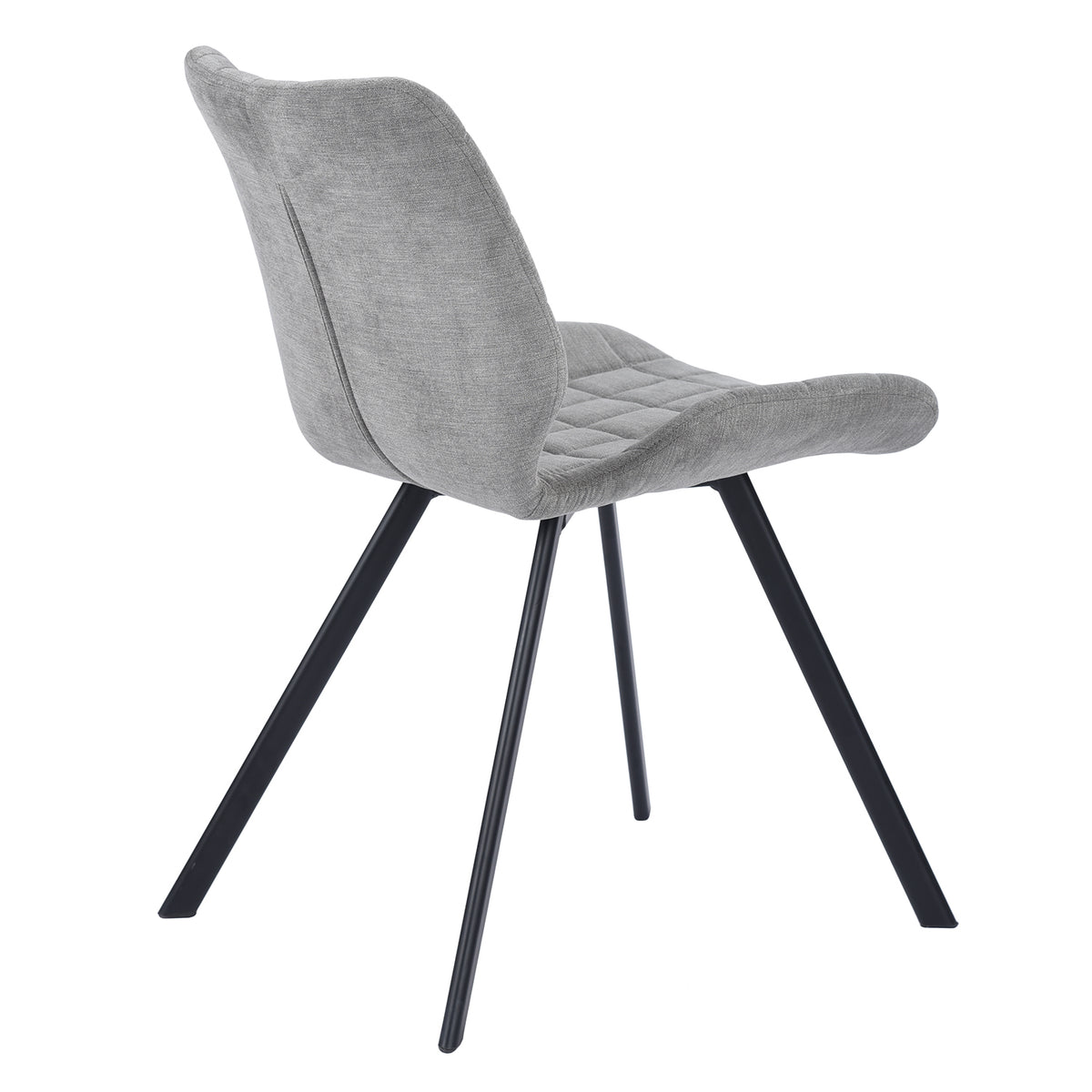 Modern Grey Fabric Dining Chair - SAFARI GREY A