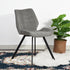 Modern Grey Fabric Dining Chair - SAFARI GREY A