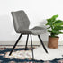 Modern Grey Fabric Dining Chair - SAFARI GREY A