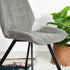 Modern Grey Fabric Dining Chair - SAFARI GREY A