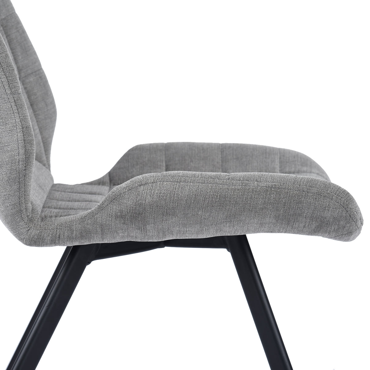 Modern Grey Fabric Dining Chair - SAFARI GREY A