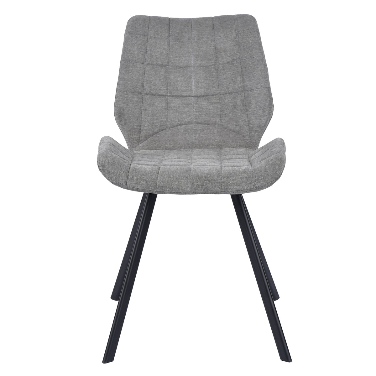 Modern Grey Fabric Dining Chair - SAFARI GREY A