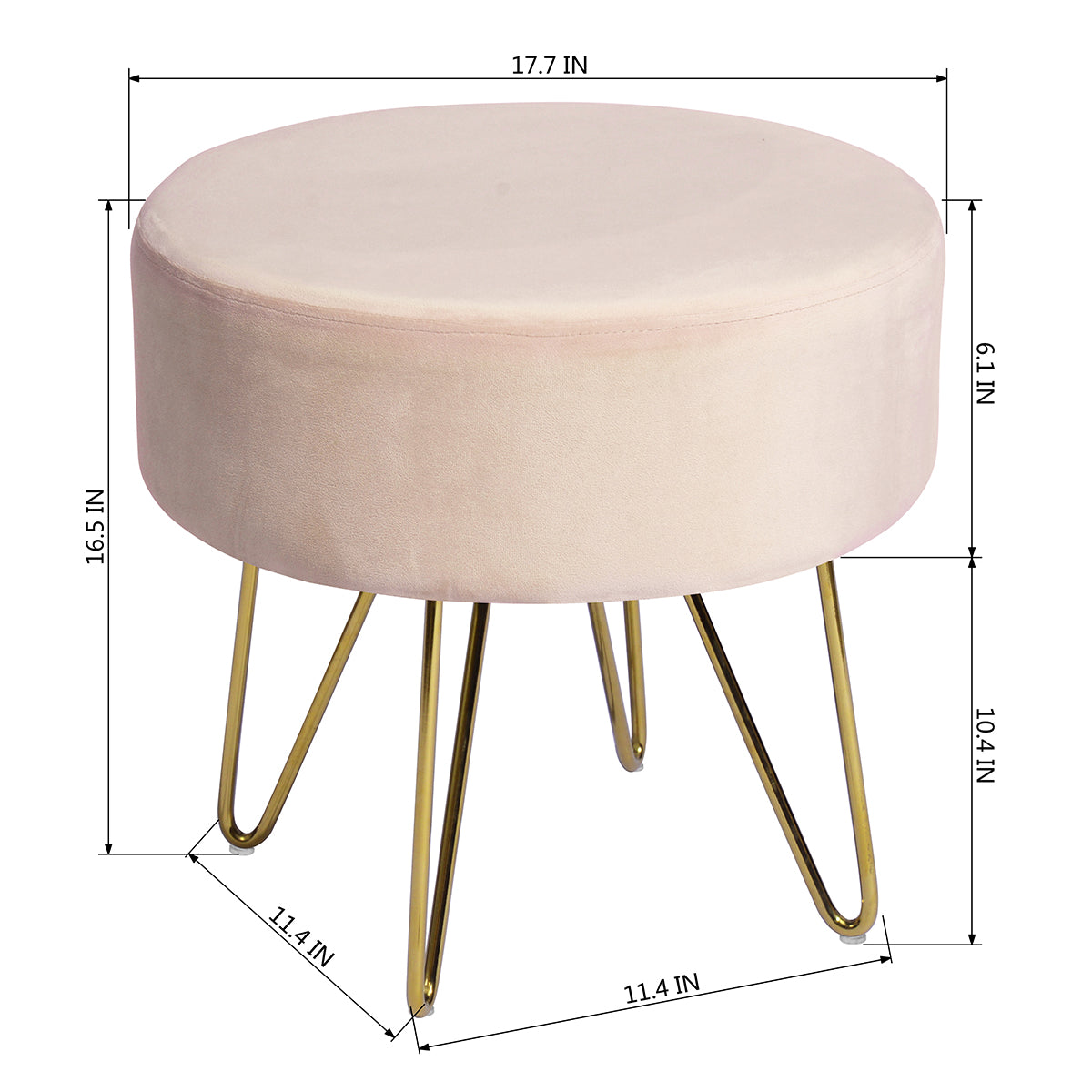 Saka Velvet Ottoman