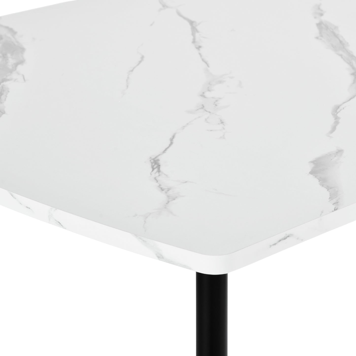 Modern Marble-Style Dining Table, Steel Frame – SANDIE MARBLE2