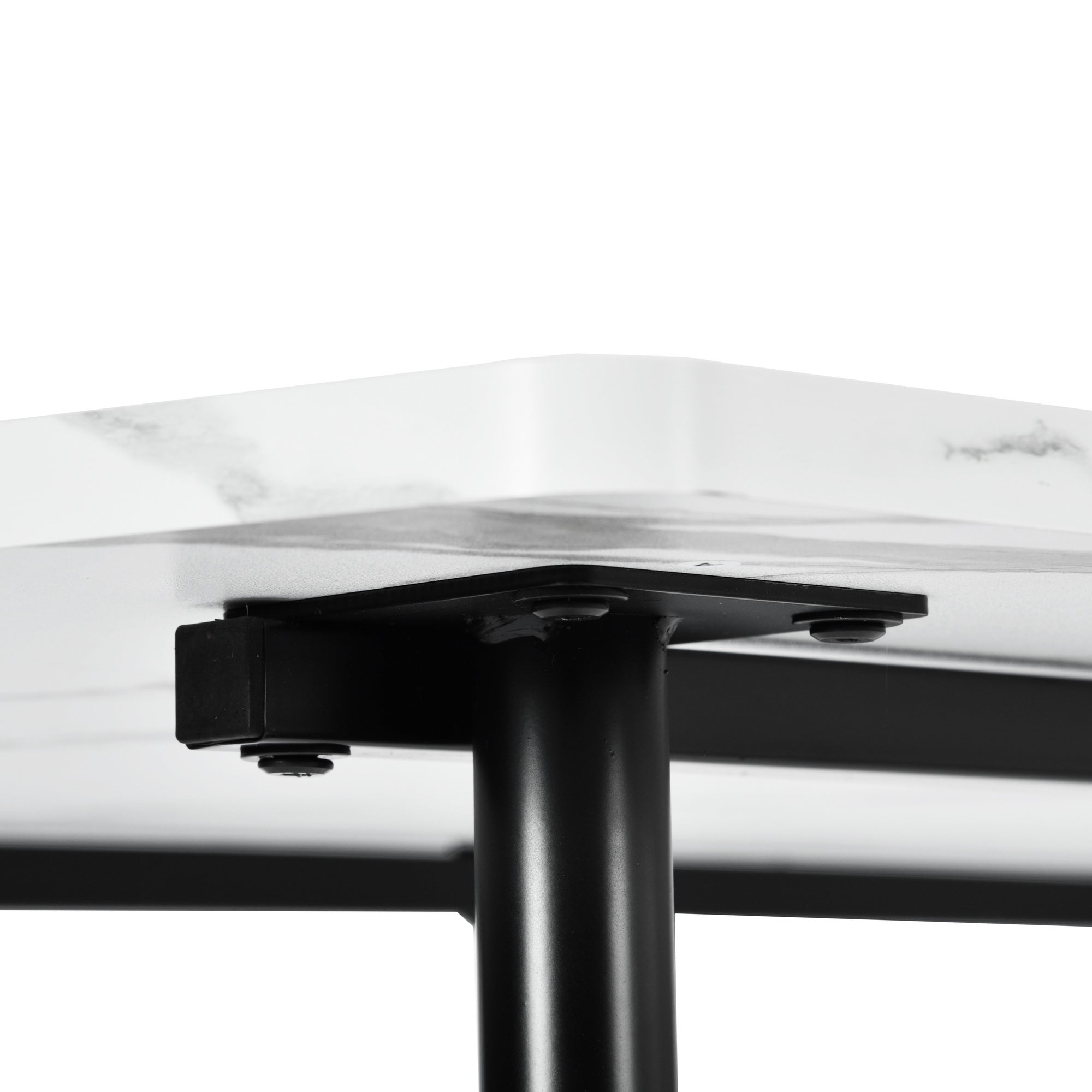 Modern Marble-Style Dining Table, Steel Frame – SANDIE MARBLE2