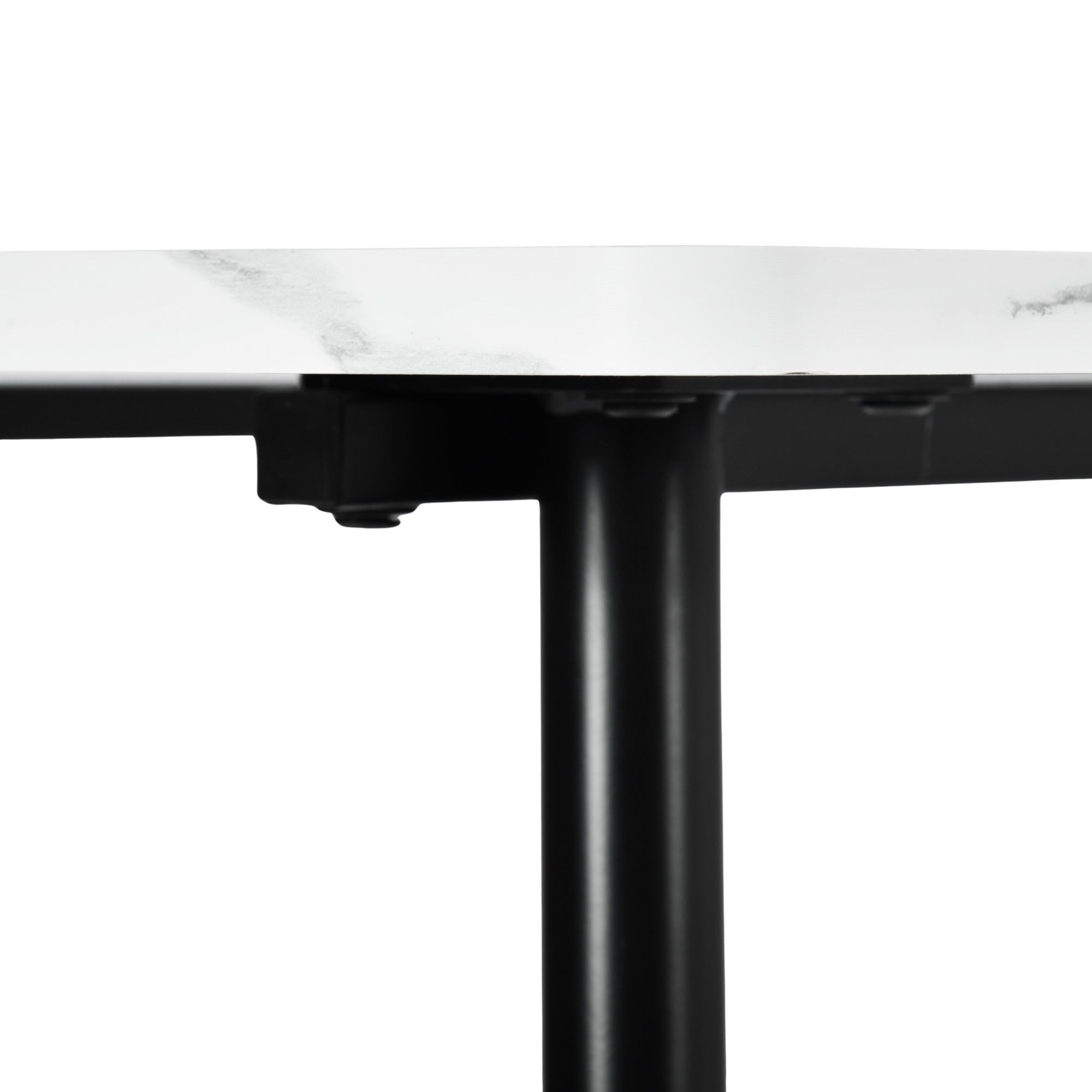 Modern Marble-Style Dining Table, Steel Frame – SANDIE MARBLE2