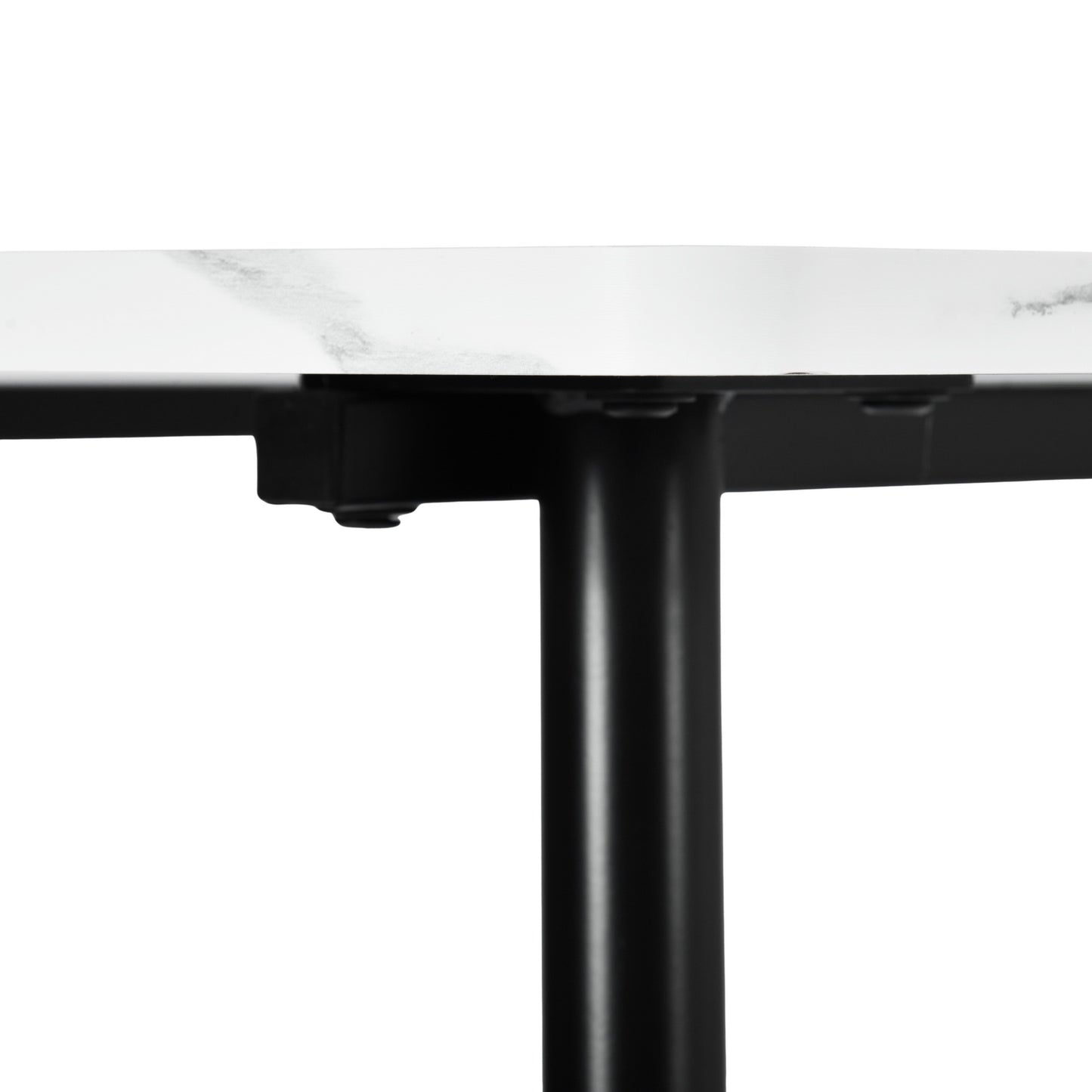 Modern Marble-Style Dining Table, Steel Frame – SANDIE MARBLE2