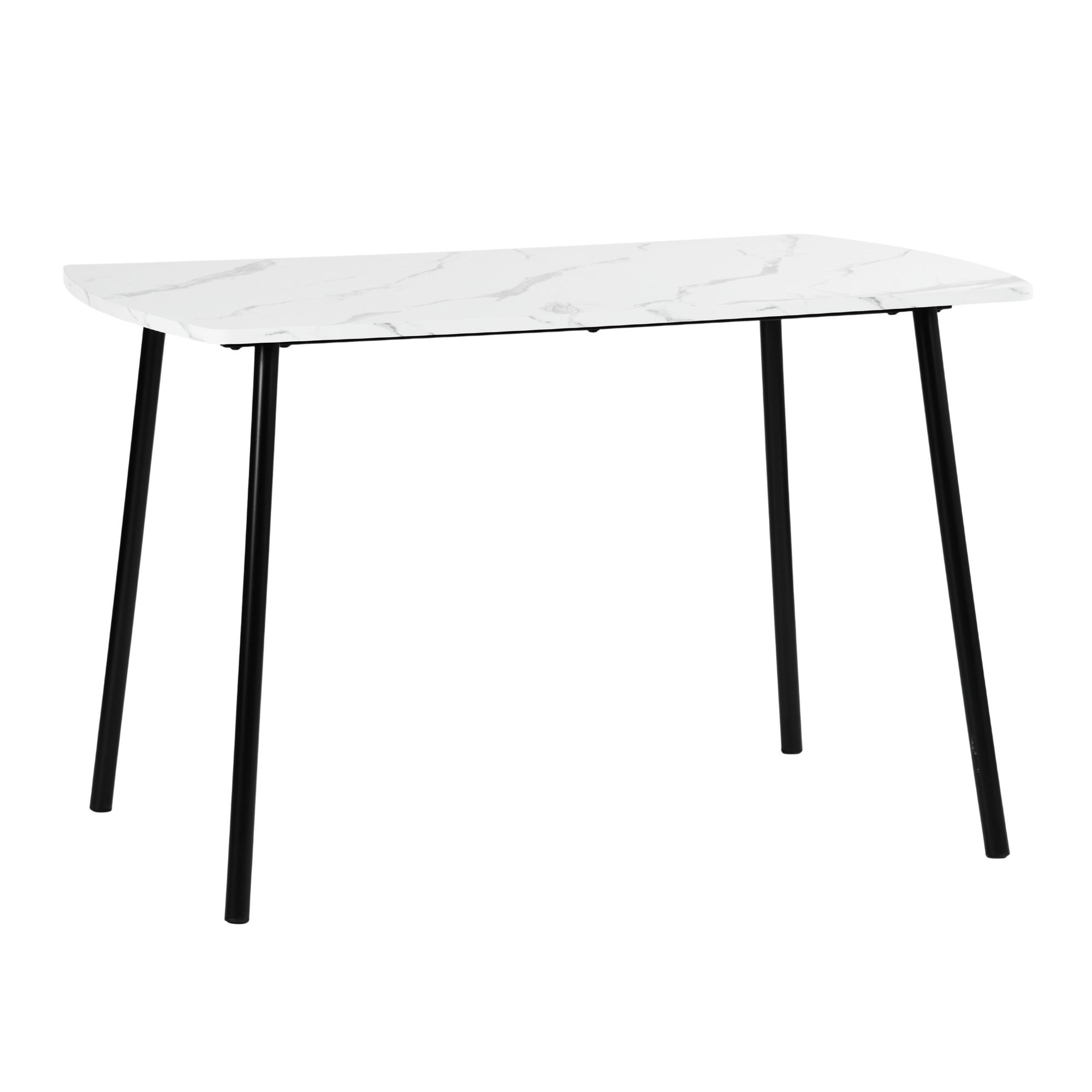 Modern Marble-Style Dining Table, Steel Frame – SANDIE MARBLE2