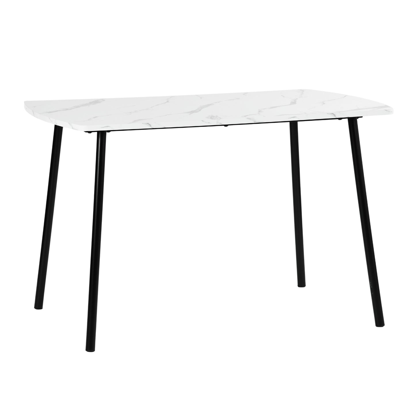 Modern Marble-Style Dining Table, Steel Frame – SANDIE MARBLE2