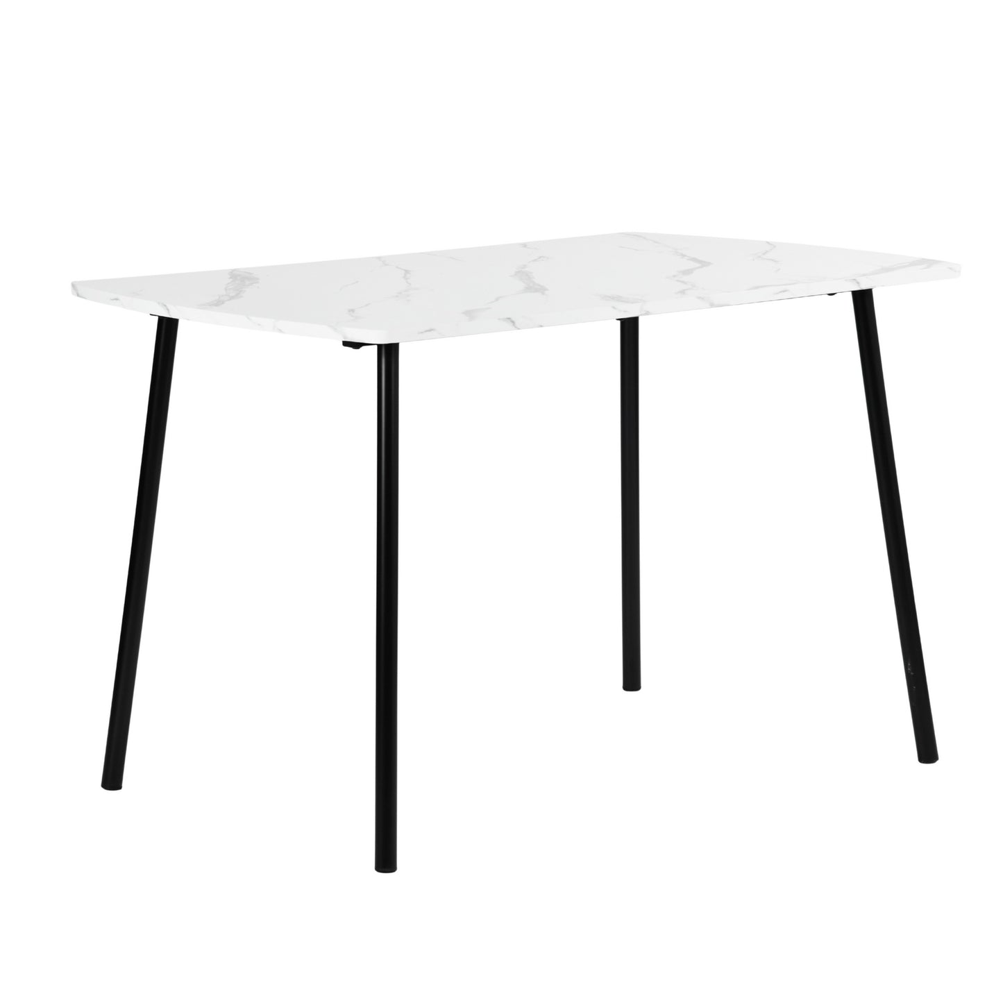 Modern Marble-Style Dining Table, Steel Frame – SANDIE MARBLE2