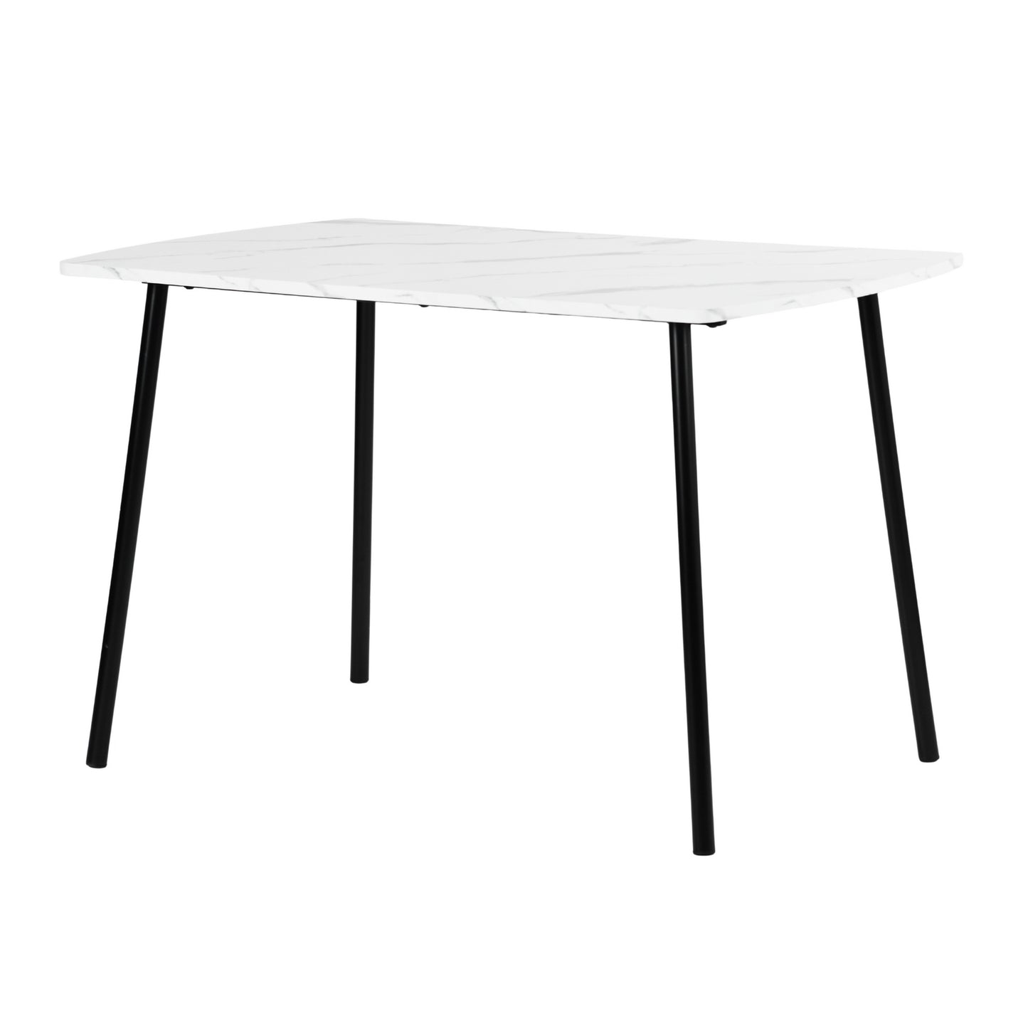 Modern Marble-Style Dining Table, Steel Frame – SANDIE MARBLE2