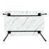 Modern Marble-Style Dining Table, Steel Frame – SANDIE MARBLE2