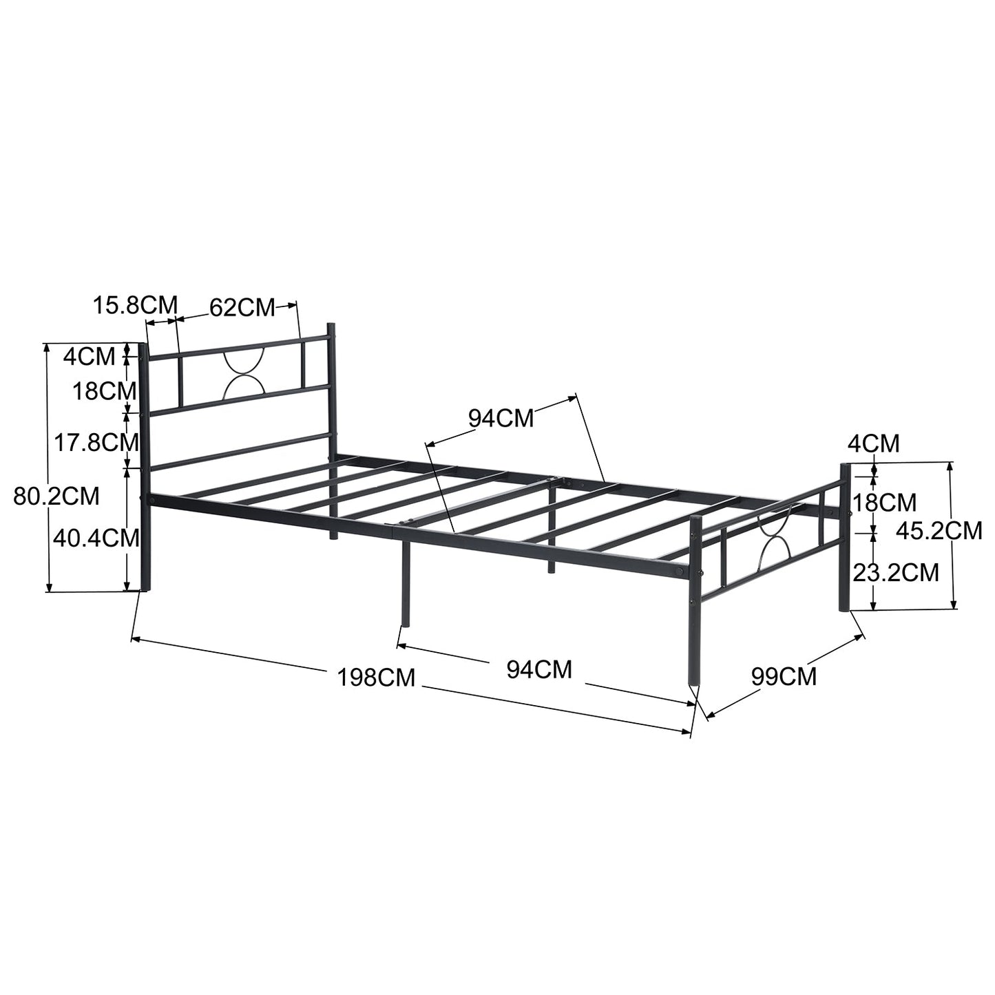 Sane Twin Size Bedframe