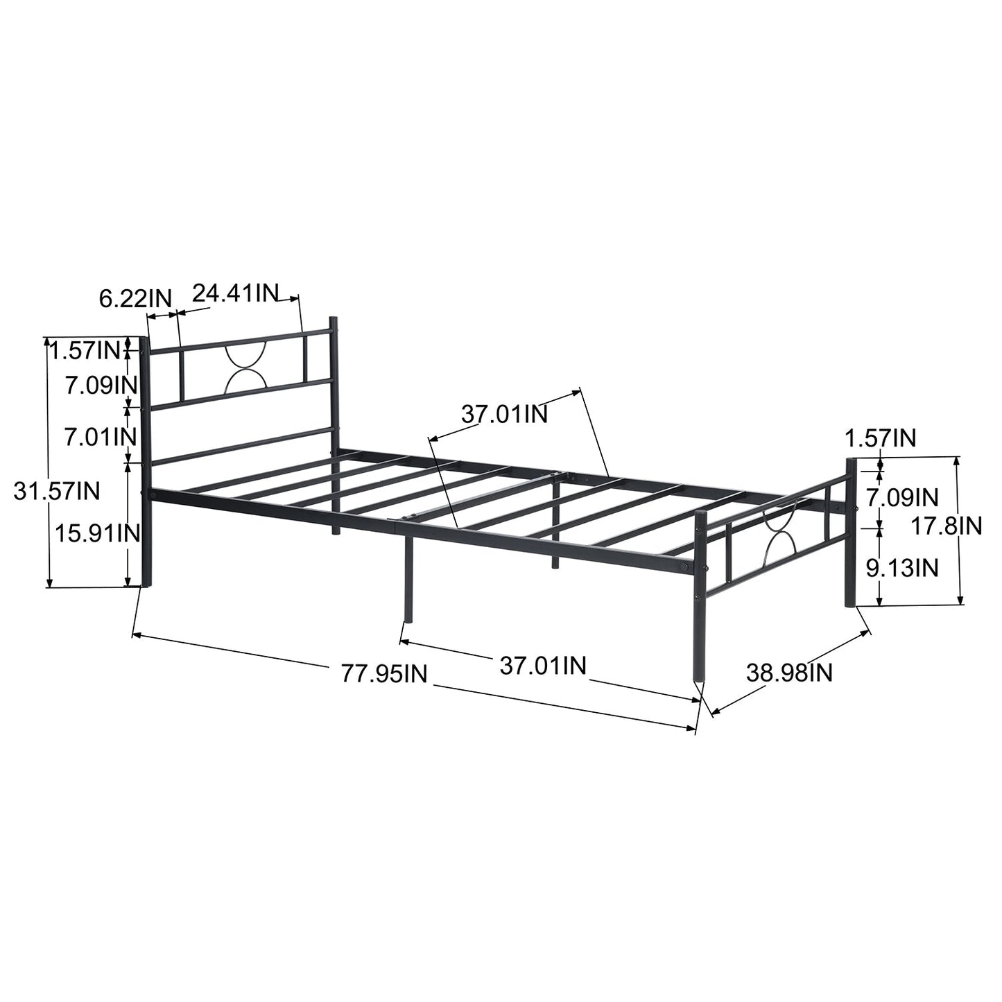 Sane Twin Size Bedframe