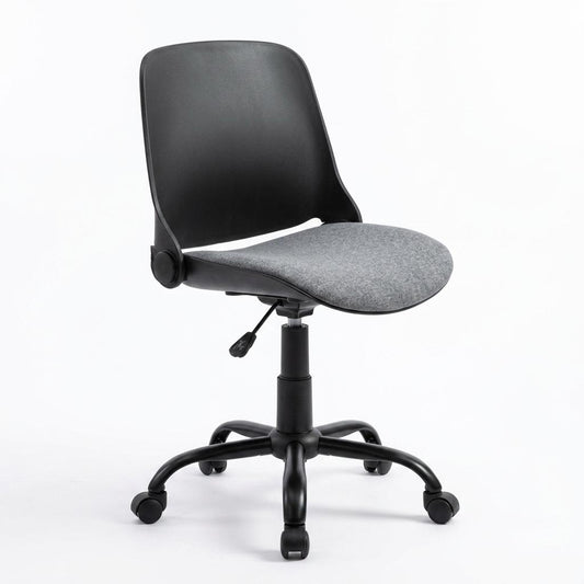 Modern Foldable Fabric Office Chair - SANTIA BLACK