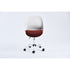 santia - red office chair - modern indoor furniture