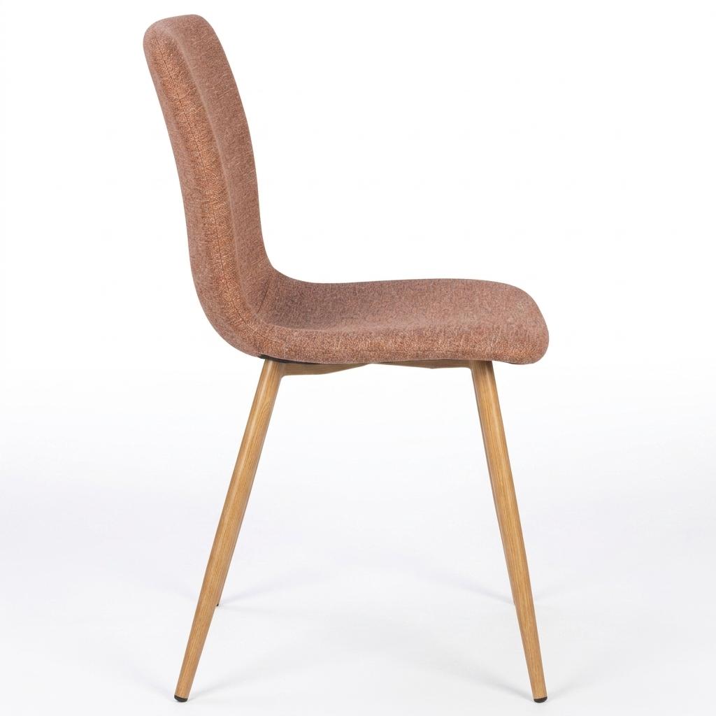 Modern Fabric Dining Chair, Metal Legs – SCARGILL GANDAR