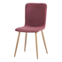 Modern Fabric Dining Chair, Heat Transfer Frame - SCARGILL YM DARK RED