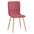 Modern Fabric Dining Chair, Heat Transfer Frame - SCARGILL YM DARK RED