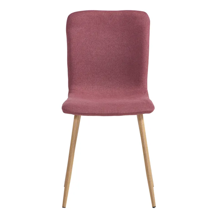 Modern Fabric Dining Chair, Heat Transfer Frame - SCARGILL YM DARK RED