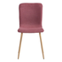 Modern Fabric Dining Chair, Heat Transfer Frame - SCARGILL YM DARK RED