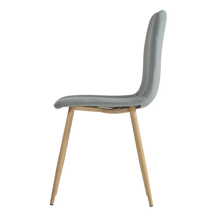 Modern Lime Green Dining Chair, Fabric Upholstery - SCARGILL YM GREEN