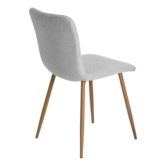 Modern Grey Fabric Dining Chair - SCARGILL YM GREY