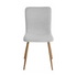 Modern Grey Fabric Dining Chair - SCARGILL YM GREY