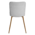 Modern Grey Fabric Dining Chair - SCARGILL YM GREY