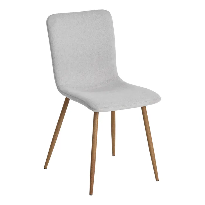 Modern Grey Fabric Dining Chair - SCARGILL YM GREY