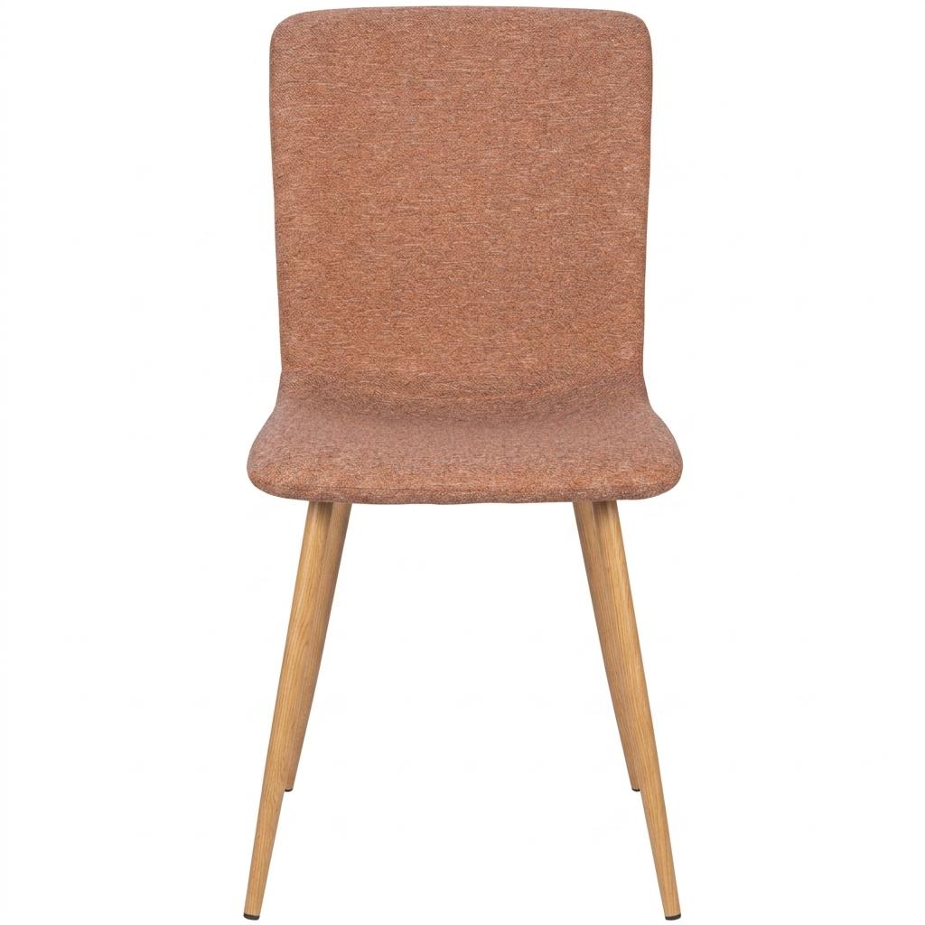 Modern Terracotta Dining Chair, Fabric Upholstery – SCARGILL NL TERRACOTTA