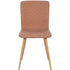 Modern Terracotta Dining Chair, Fabric Upholstery – SCARGILL NL TERRACOTTA