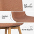 Modern Terracotta Dining Chair, Fabric Upholstery – SCARGILL NL TERRACOTTA