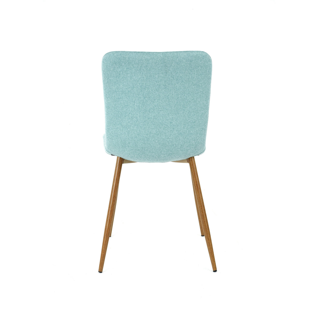 Modern Blue Fabric Dining Chair, Wooden Tube - SCARGILL SY BLUE
