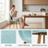 Modern Blue Fabric Dining Chair, Wooden Tube Frame - SCARGILL SY BLUE