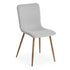 Modern Fabric Dining Chair, Wooden Tube Frame - SCARGILL SY GREY