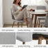 Modern Fabric Dining Chair, Wooden Tube Frame - SCARGILL SY GREY