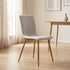 Modern Fabric Dining Chair, Wooden Tube Frame - SCARGILL SY GREY