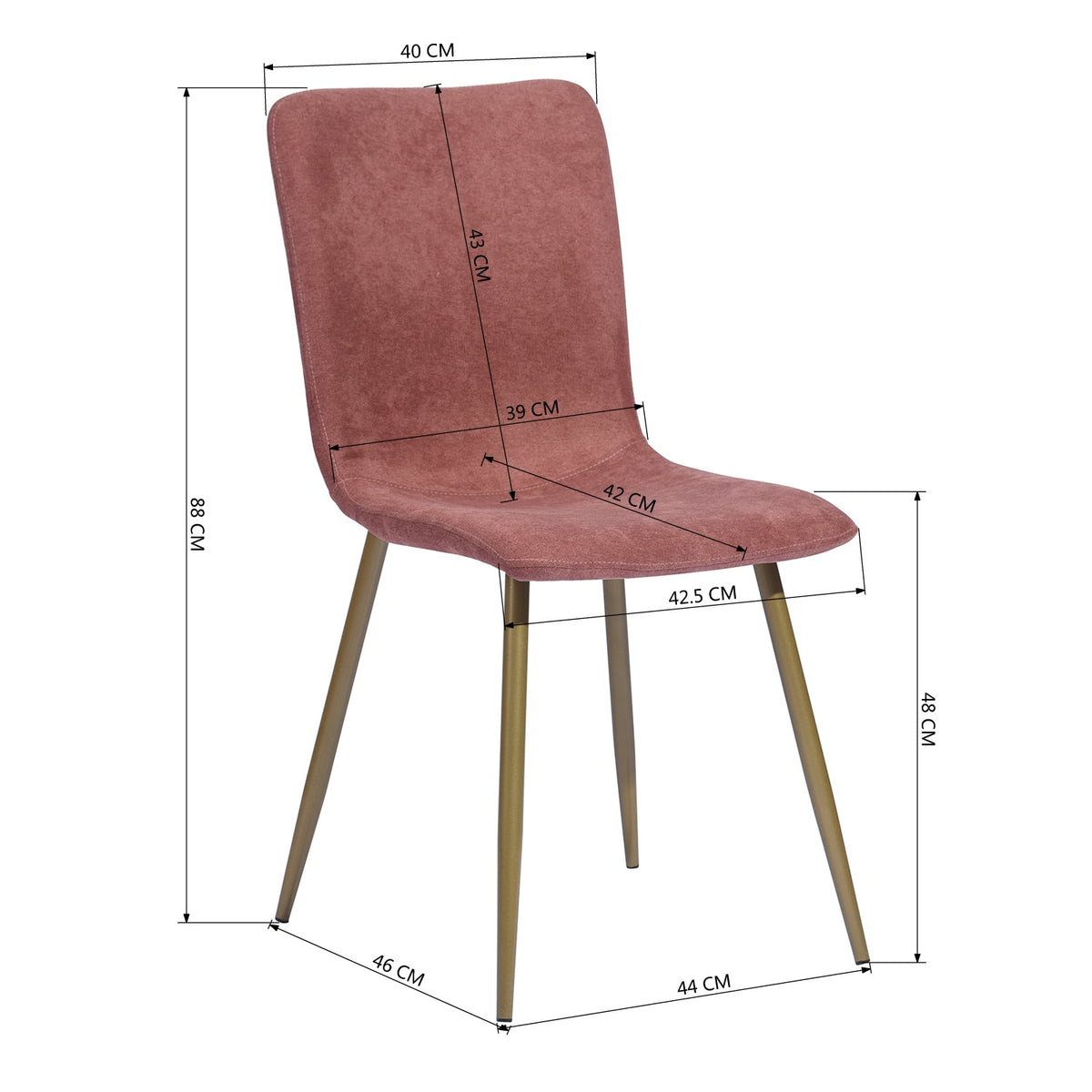 Scargill Terry Fabric Dining Chair