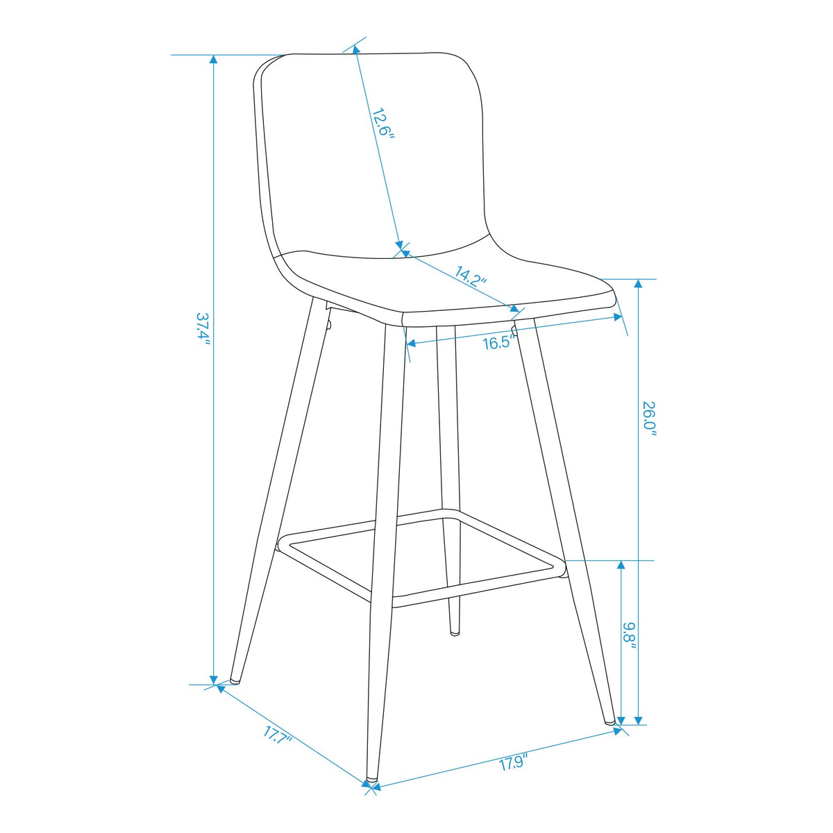 Scargill Counter Height Bar Stool