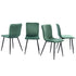 Scargill Velvet Black Leg Dining Chair
