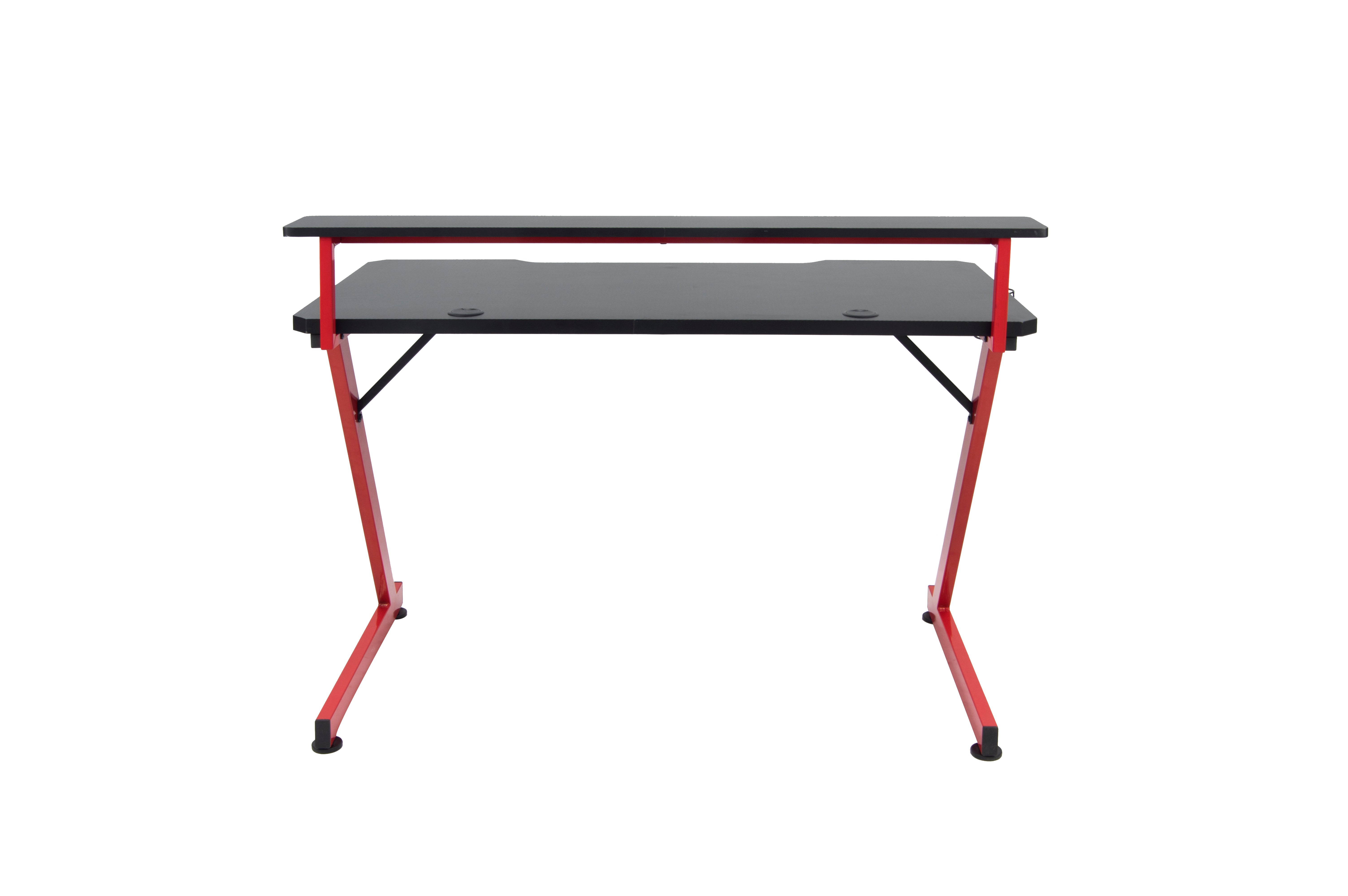 Modern Gaming Desk, Black Iron Frame - SCHULZ
