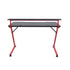 Modern Gaming Desk, Black Iron Frame - SCHULZ
