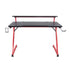 Modern Gaming Desk, Black Iron Frame - SCHULZ