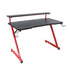 Modern Gaming Desk, Black Iron Frame - SCHULZ