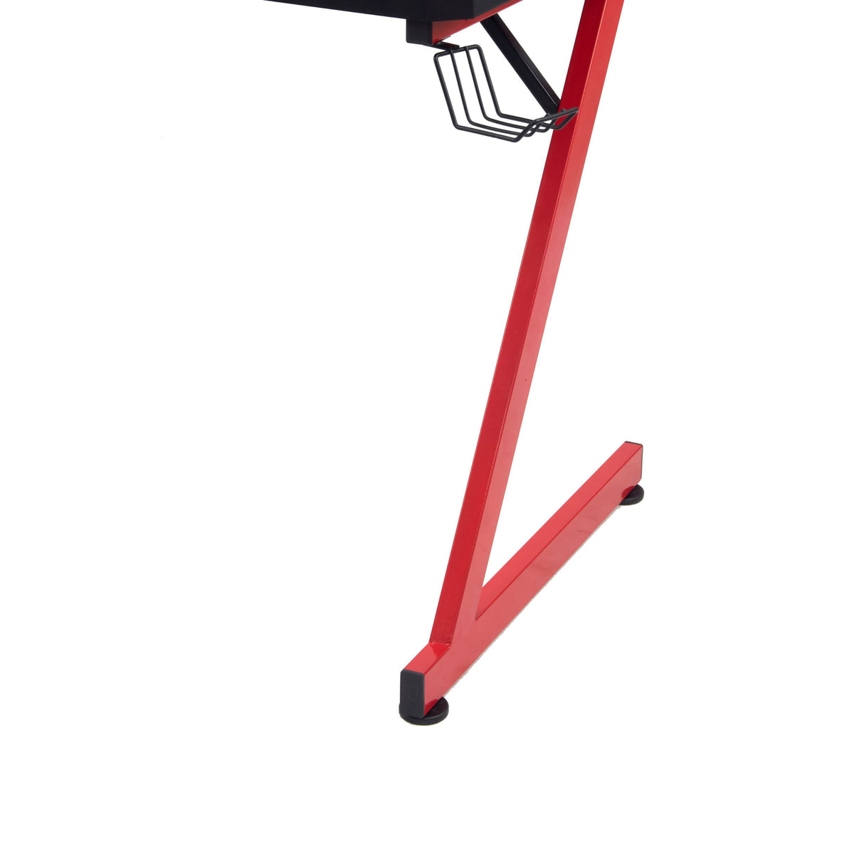 Modern Gaming Desk, Black Iron Frame - SCHULZ