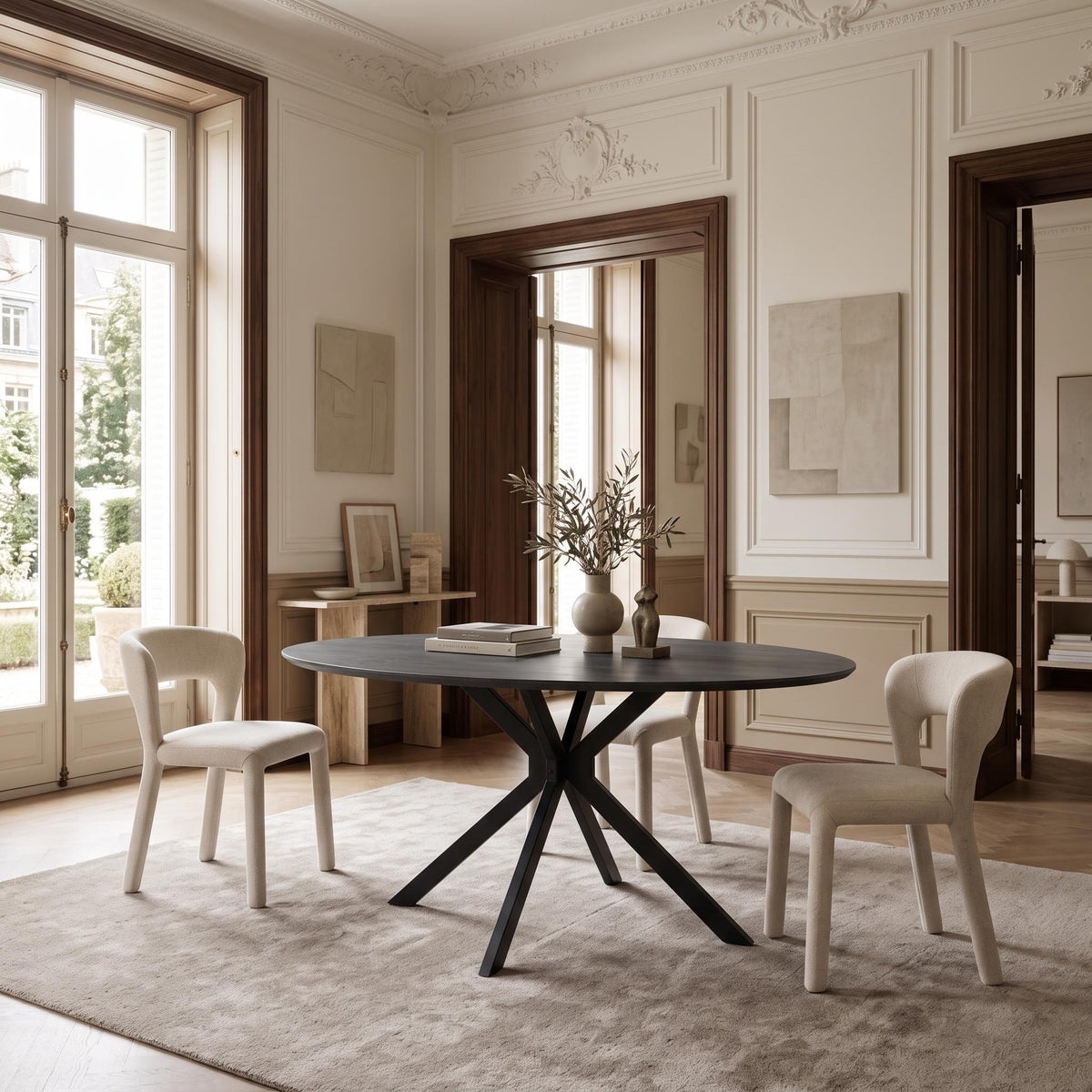 SELSTON BRONX DINING TABLE GREY