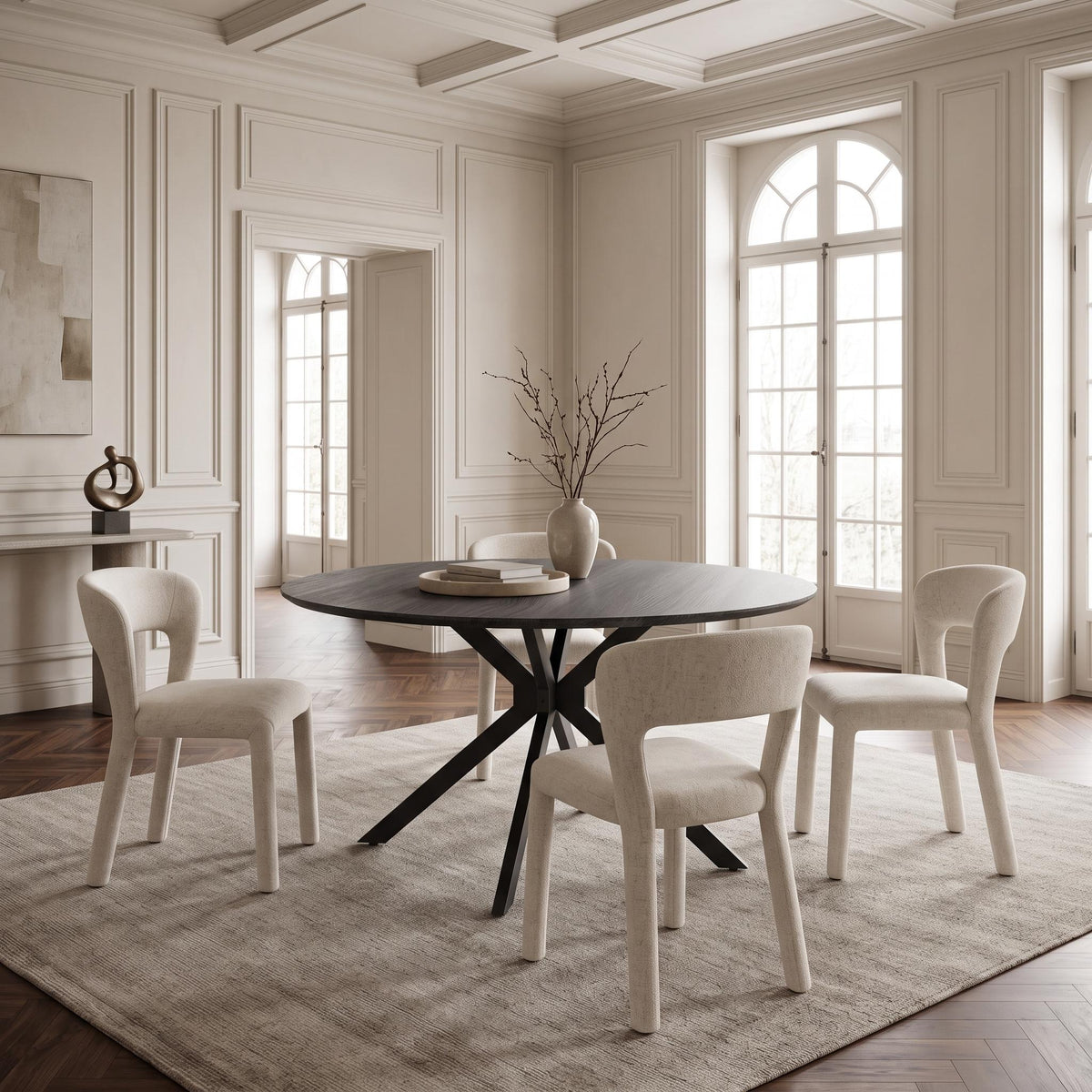 SELSTON BRONX DINING TABLE GREY