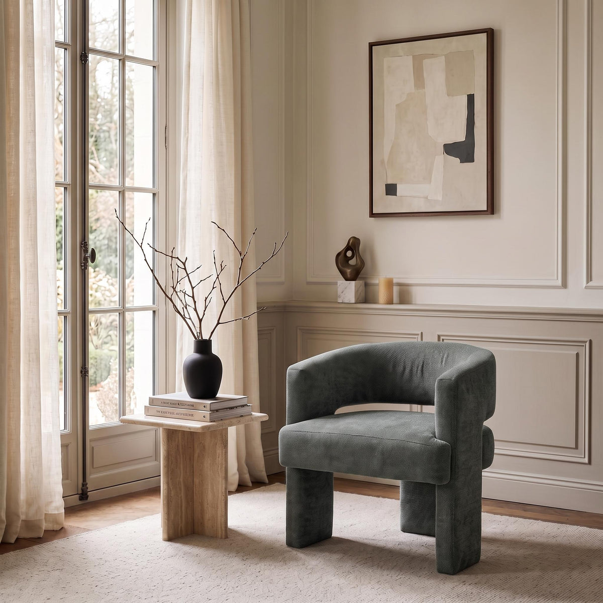 SELSTON DINING CHAIR GREEN